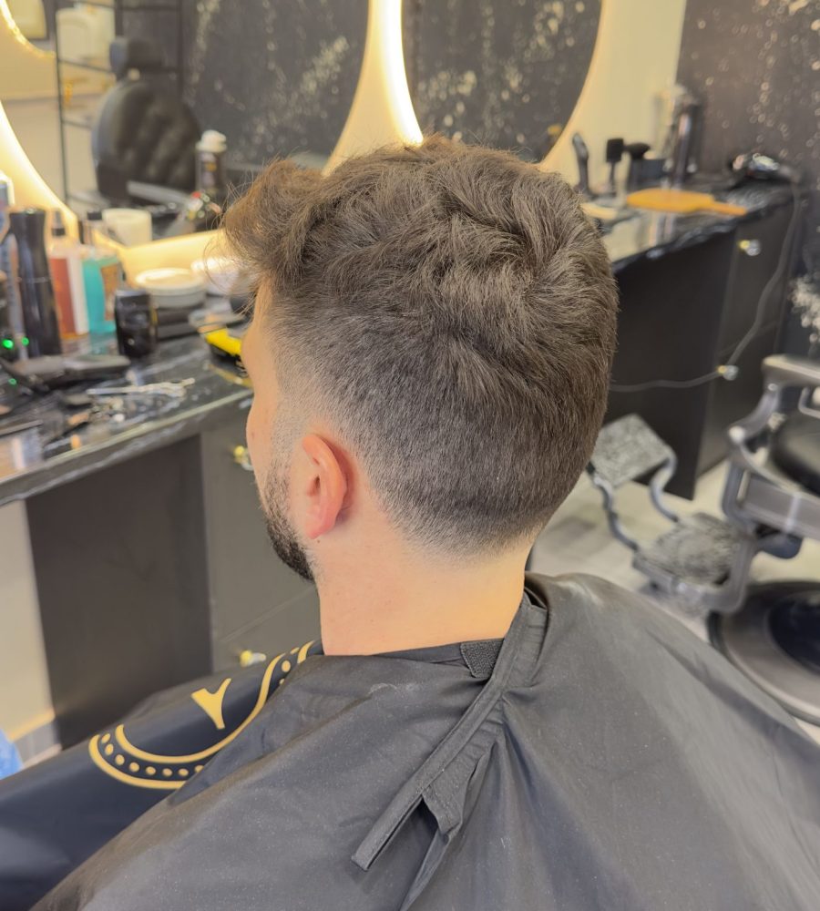 At work in the VAULT barbershop